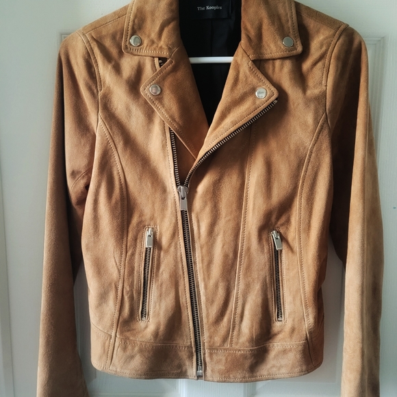 The Kooples Goat Leather Jacket in Camel size XS - Picture 3 of 6